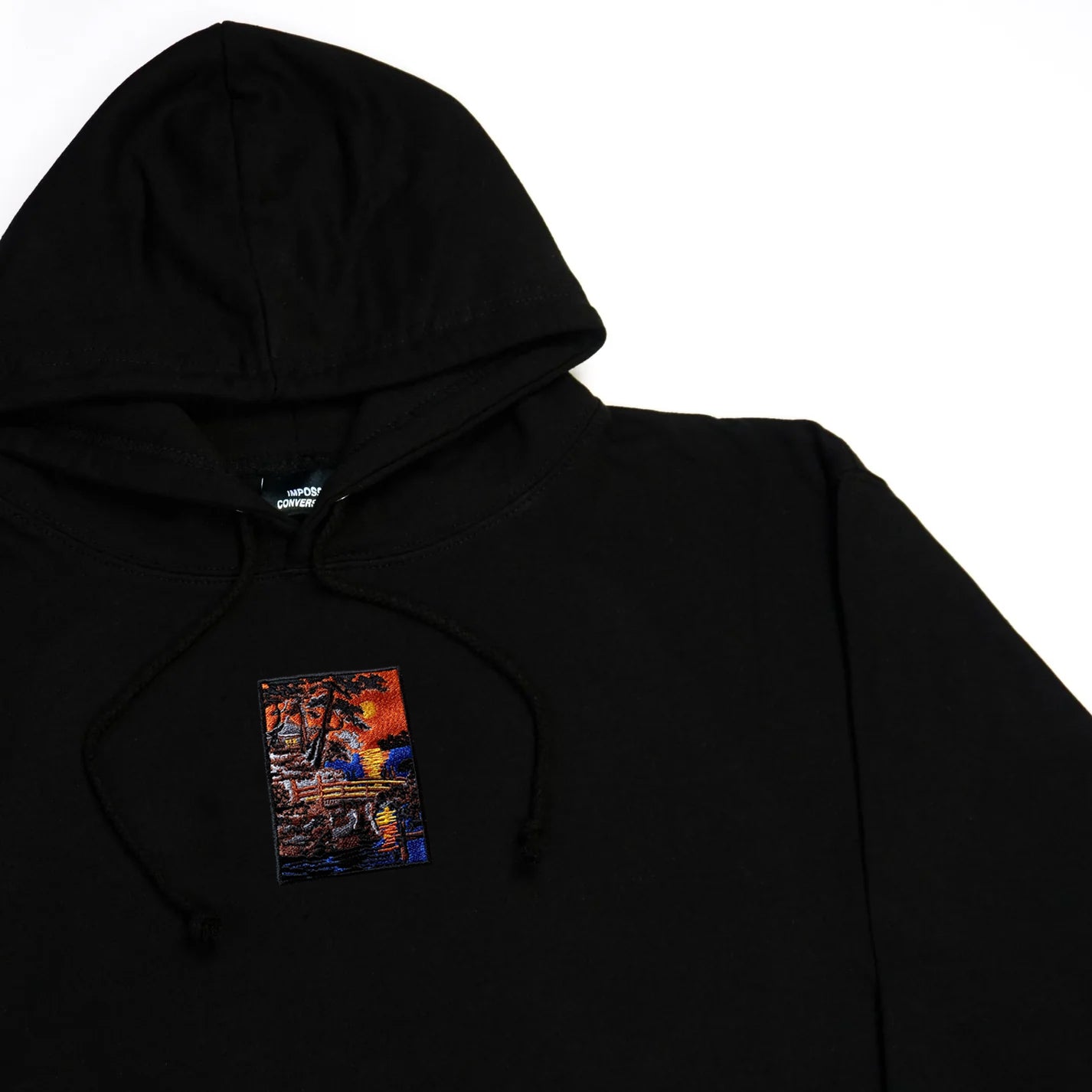 S/S24 Embroidered 'Ocean Bridge Sunset' Pullover [black]