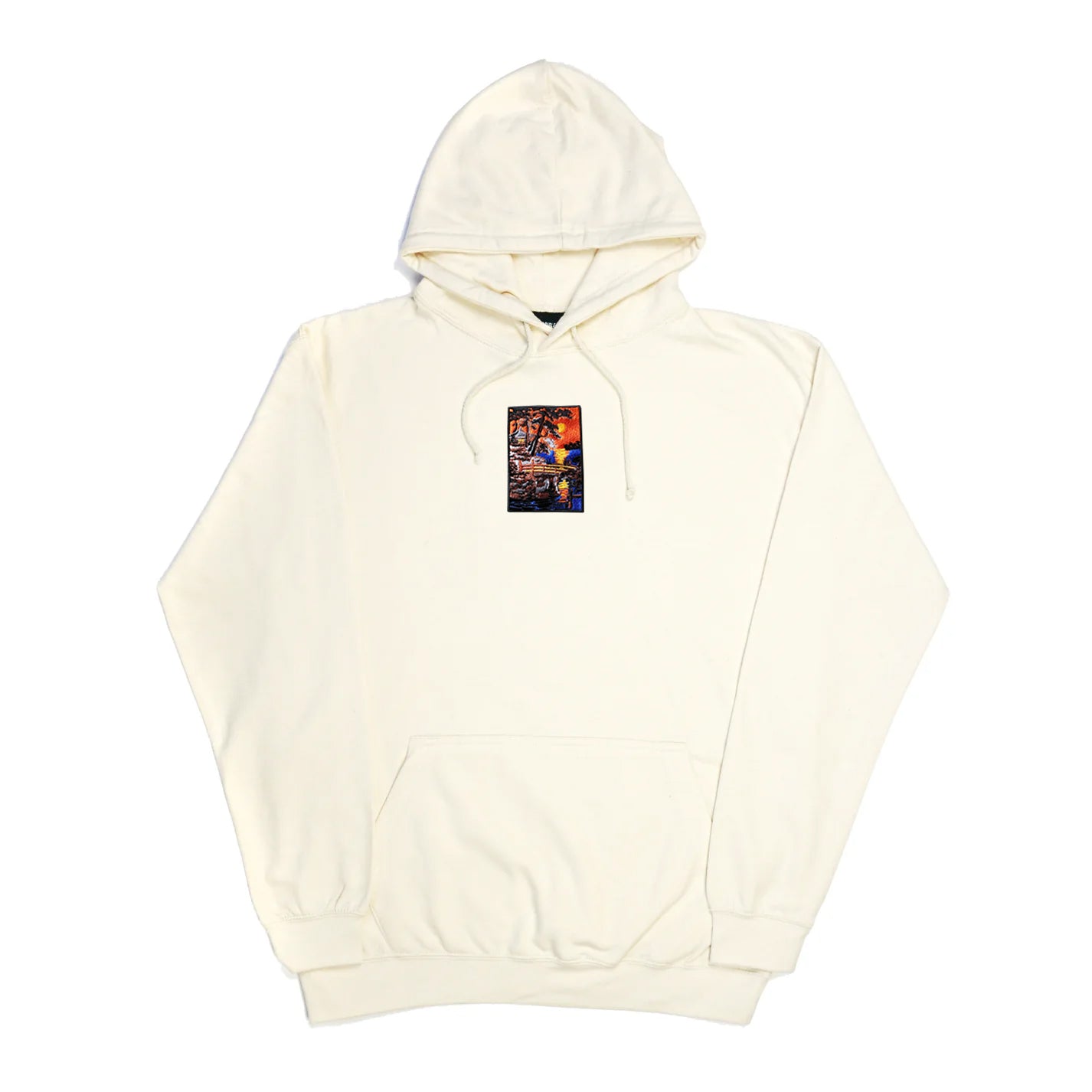 S/S24 Embroidered 'Ocean Bridge Sunset' Pullover [bone]