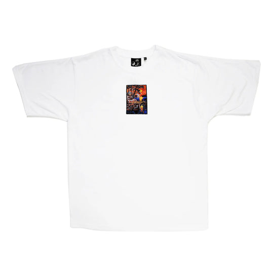 S/S24 Embroidered 'Ocean Bridge Sunset' T-Shirt [white]