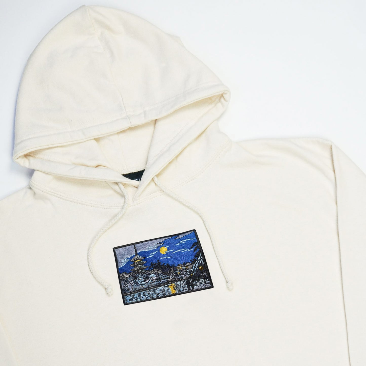 S/S24 Embroidered 'Midnight River Walk' Pullover [bone]