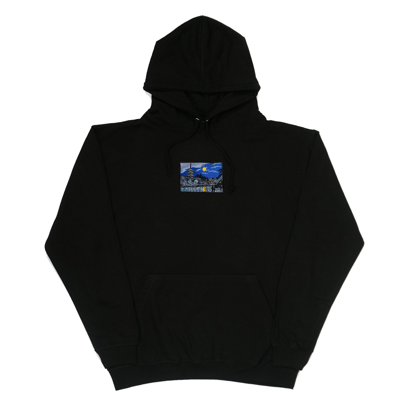 S/S24 Embroidered 'Midnight River Walk' Pullover [black]